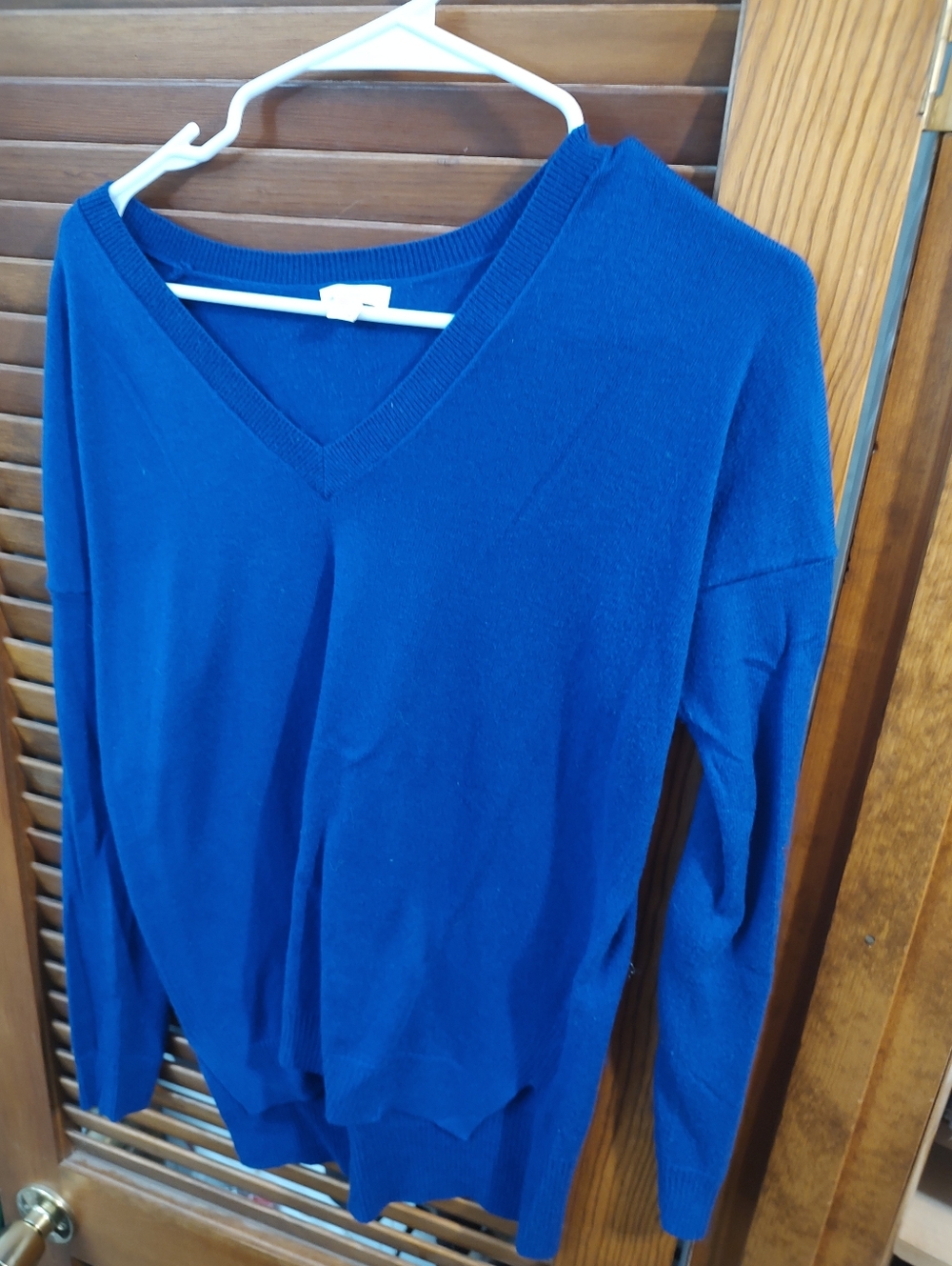 Vintage GAP Super Soft Knit V-neck High Low Sweaters XS in Green And Cobalt Blue